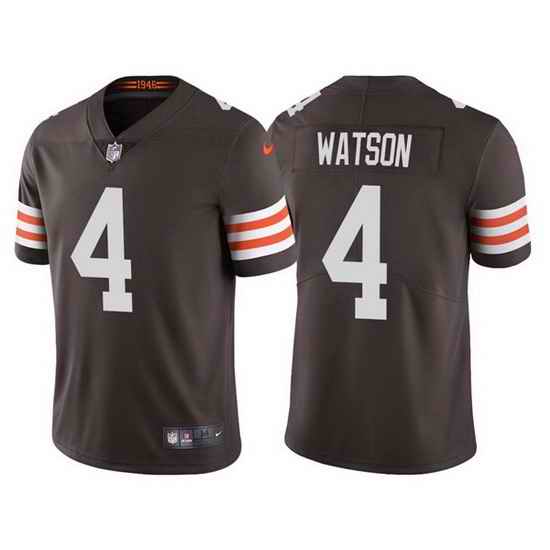 Men Cleveland Browns #4 Deshaun Watson Brown Vapor Untouchable Limited Stitched jersey->cleveland browns->NFL Jersey