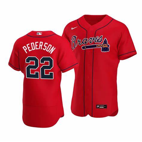 Atlanta Braves#22 Joc Pederson Red Jersey->atlanta braves->MLB Jersey