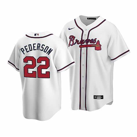 Atlanta Braves#22 Joc Pederson White Jersey->los angeles lakers->NBA Jersey