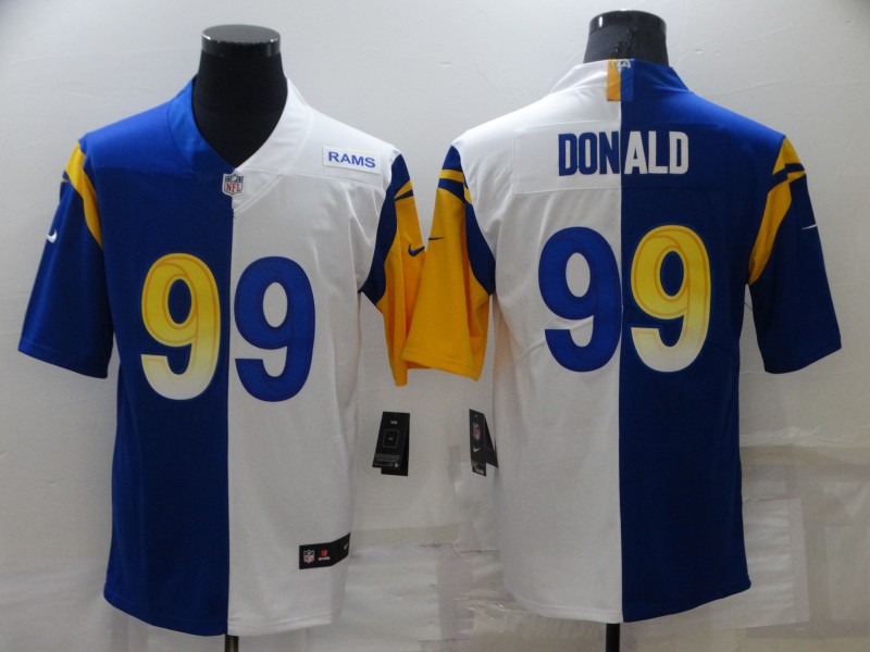 Los Angeles Rams #99 Aaron Donald Split Jersey->los angeles rams->NFL Jersey