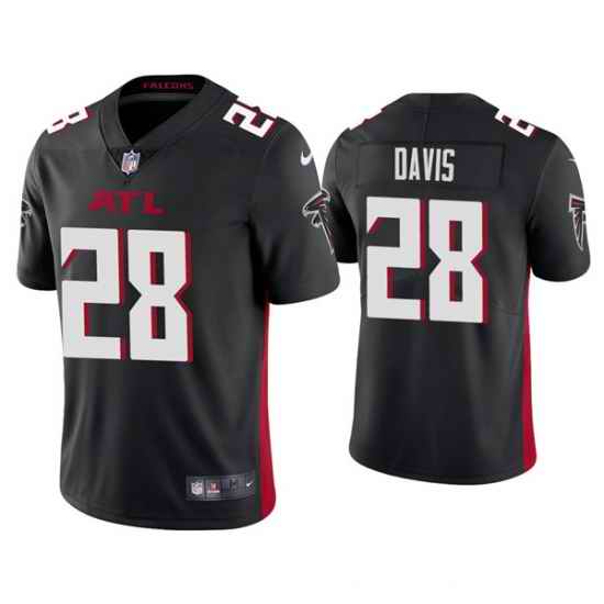 Men Atlanta Falcons #28 Mike Davis Black Vapor Untouchable Limited Stitched Jersey->dallas cowboys->NFL Jersey