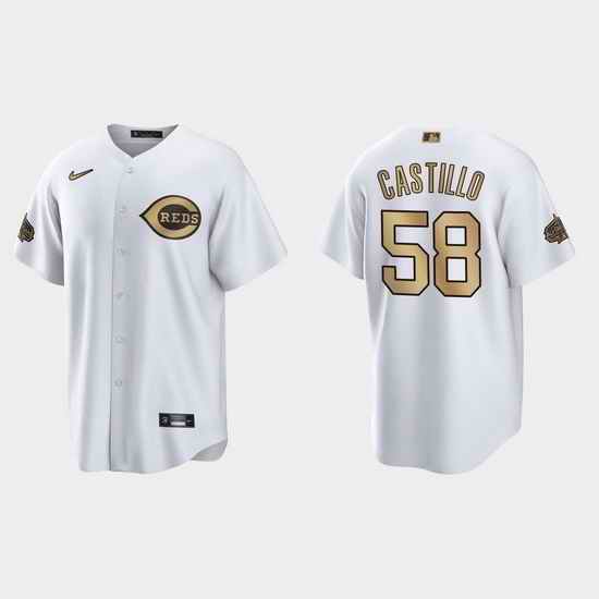 Men Luis Castillo Cincinnati Reds 2022 Mlb All Star Game White  Jersey->2022 all star->MLB Jersey