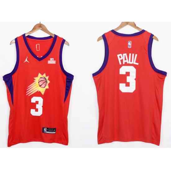 Men Phoenix Suns Chris Paul #3 Orange 2021 2022 City Edition Nike Stitched Jersey->philadelphia 76ers->NBA Jersey