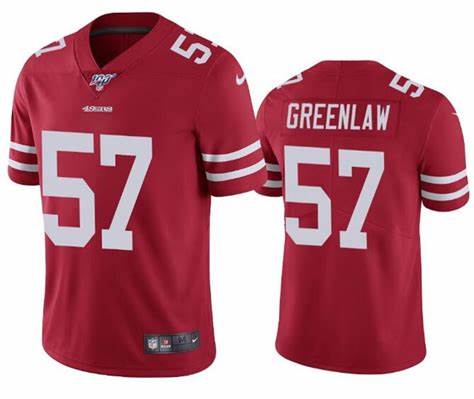 Mens San Francisco 49ers #57 Dre Greenlaw Red jersey->san francisco 49ers->NFL Jersey