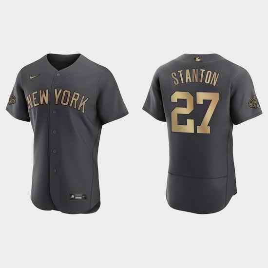 Men Giancarlo Stanton New York Yankees 2022 Mlb All Star Game Authentic Charcoal Jersey->2022 all star->MLB Jersey