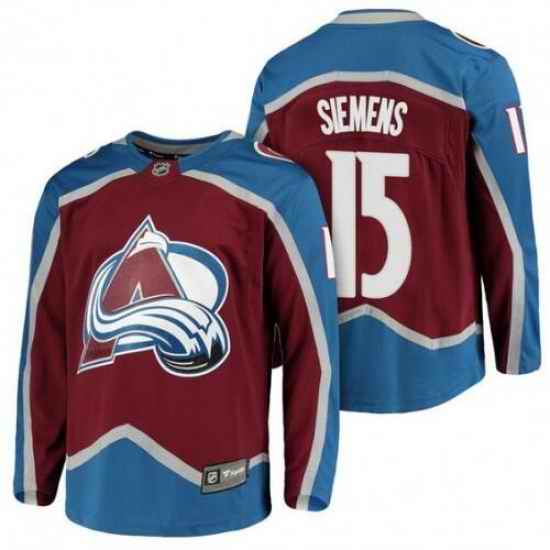 Men Colorado Avalanche #15 Duncan Siemens Red Stitched Jersey->colorado avalanche->NHL Jersey
