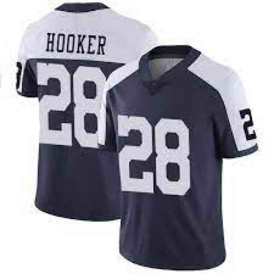 Men Dallas Cowboys Nike Malik Hooker Limited Blue Thanksgivens Vapor Untouchable Jersey->san francisco 49ers->NFL Jersey