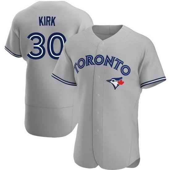 Men Nike Toronto Blue Jays #30 Alejandro Kirk Gray Home Stitched Cool Base Player Jersey->seattle mariners->MLB Jersey