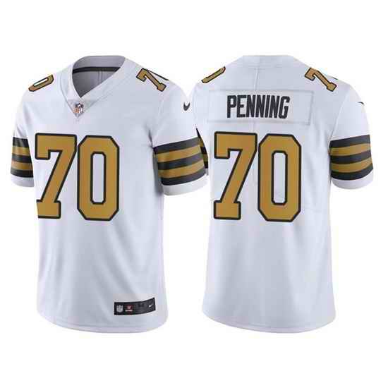 Men New Orleans Saints #70 Trevor Penning White Color Rush Limited Stitched Jersey->new orleans saints->NFL Jersey