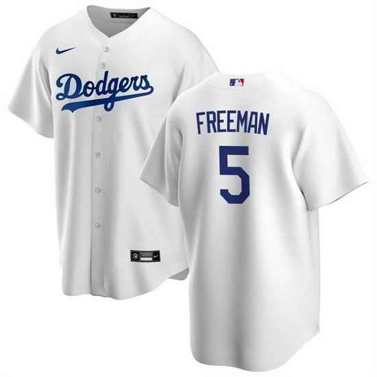 Men Los Angeles Dodgers #5 Freddie Freeman White Cool Base Stitched Baseball jersey->los angeles dodgers->MLB Jersey
