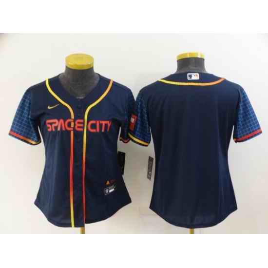 Women's Toddler Houston Astros Blank Nike Navy 2022 City Connect Player Jersey->youth mlb jersey->Youth Jersey