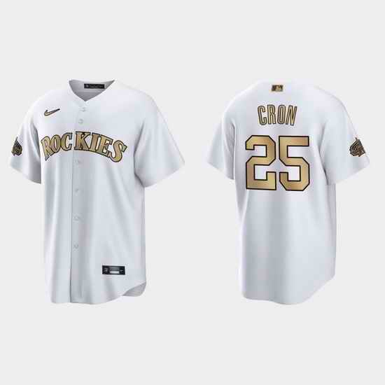 Men C.J. Cron Colorado Rockies 2022 Mlb All Star Game White  Jersey->2022 all star->MLB Jersey