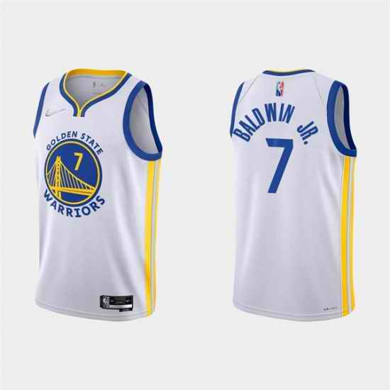 Men's Golden State Warriors #7 Patrick Baldwin Jr. 2022 White Stitched Basketball Jersey->golden state warriors->NBA Jersey