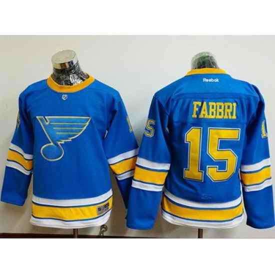Blues #15 Robby Fabbri Light Blue 2017 Winter Classic Stitched Youth NHL Jersey->women nhl jersey->Women Jersey