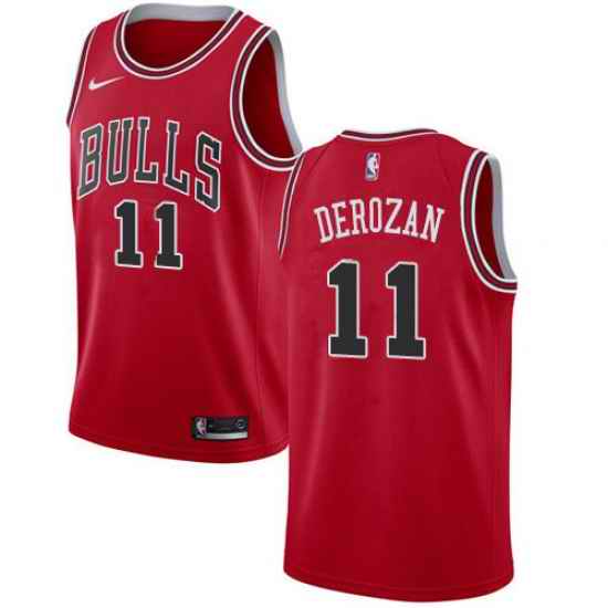 Nike Chicago Bulls #11 Demar Derozan Red NBA Swingman Icon Edition Jersey->chicago bulls->NBA Jersey