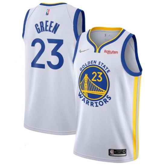Men's Golden State Warriors #23 Draymond Green White Association Edition 75th Anniversary Swingman Stitched Jersey->golden state warriors->NBA Jersey