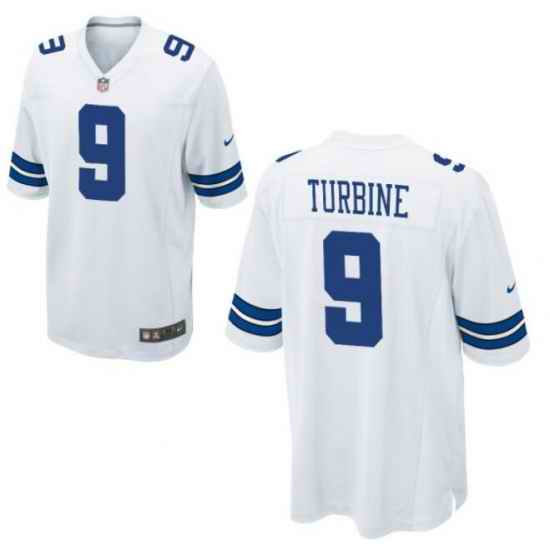 Men Nike Dallas Cowboys #9 Kavontae Turpin White Vapor Limited Jersey->dallas cowboys->NFL Jersey