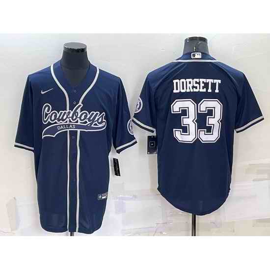 Men Dallas Cowboys #33 Tony Dorsett Navy Cool Base Stitched Baseball Jersey->denver broncos->NFL Jersey