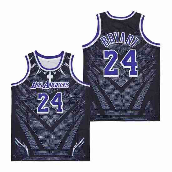 Los Angeles Lakers #24 Kobe Bryant Black panther Fashion Jersey->->NBA Jersey