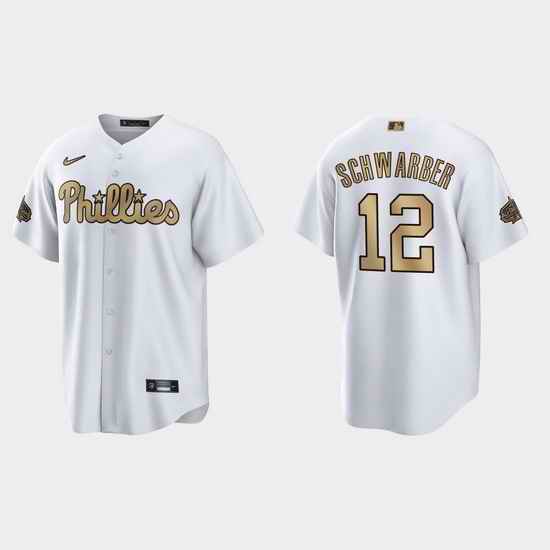 Men Kyle Schwarber Philadelphia Phillies 2022 Mlb All Star Game White  Jersey->2022 all star->MLB Jersey