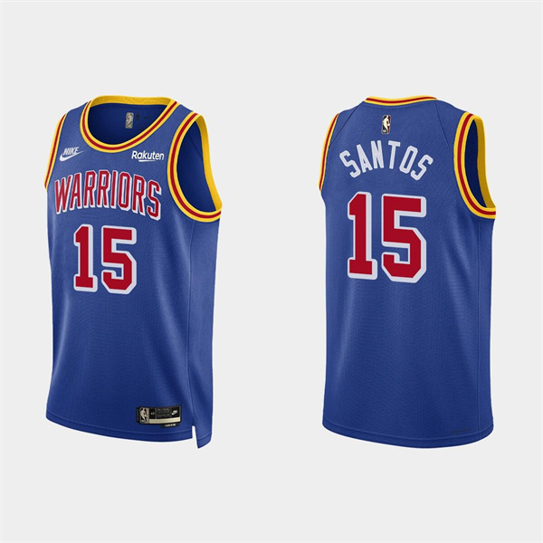 Men's Golden State Warriors #15 Gui Santos 2022 Royal Stitched Basketball Jersey->golden state warriors->NBA Jersey