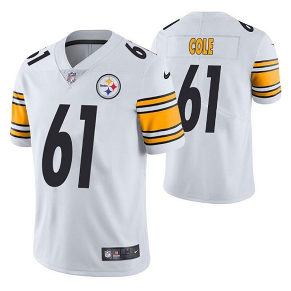 Men's Pittsburgh Steelers #61 Mason Cole White Vapor Untouchable Limited Stitched Jersey->philadelphia eagles->NFL Jersey