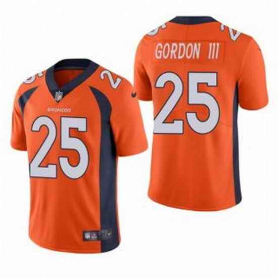 Men Orange Denver Broncos #25 Melvin Gordon III Vapor Untouchable Limited Stitched Jersey->new york jets->NFL Jersey
