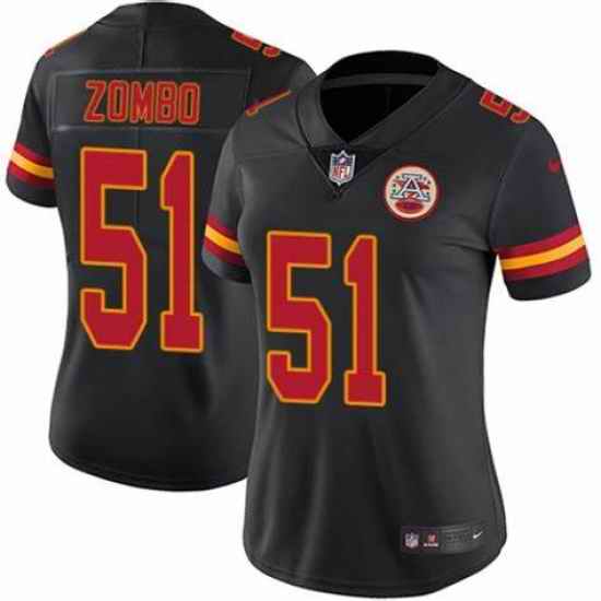 Women Nike Kansas City Chiefs #51 Frank Zombo Black Vapor Untouchable Limited Player NFL Jersey->philadelphia eagles->NFL Jersey