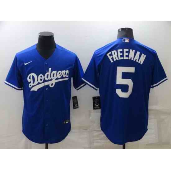 Youth Nike Los Angeles Dodgers #5 Freddie Freeman Blue Stitched Baseball Jersey->youth mlb jersey->Youth Jersey