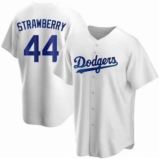 Men Nike Los Angeles Dodgers Darryl Strawberry #44 White Cool Base Stitched MLB Jersey->los angeles dodgers->MLB Jersey