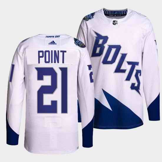 Men Tampa Bay Lightning 2321 Brayden Point 2022 White Stadium Series Breakaway Stitched jersey->tampa bay lightning->NHL Jersey