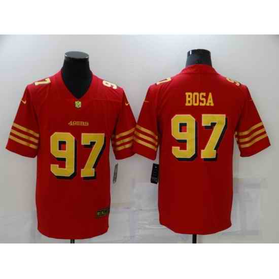 Men's San Francisco 49ers #97 Nick Bosa Red Gold Untouchable Limited Jersey->san francisco 49ers->NFL Jersey