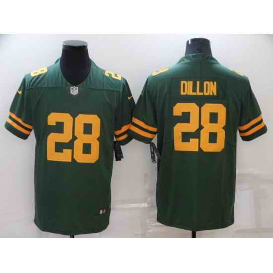 Men Green Bay Packers #28 A J  Dillon 2021 Green Legend Stitched Football Jersey->indianapolis colts->NFL Jersey