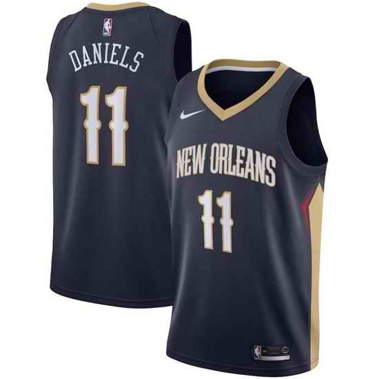 Men New Orleans Pelicans #11 Dyson Daniels Navy Icon Edition Stitched Jersey->memphis grizzlies->NBA Jersey