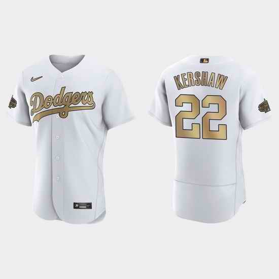 Men Clayton Kershaw Los Angeles Dodgers 2022 Mlb All Star Game Authentic White Jersey->2022 all star->MLB Jersey