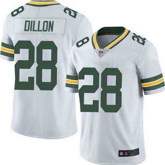 Men Green Bay Packers #28 A J  Dillon White Vapor Untouchable Limited Stitched Jersey->dallas cowboys->NFL Jersey
