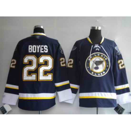 St. Louis Blues #22 BOYES Third Jersey->st.louis blues->NHL Jersey