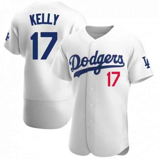 Men Los Angeles Dodgers #17 Joe Kelly White Flex Base Stitched Jersey->kansas city royals->MLB Jersey