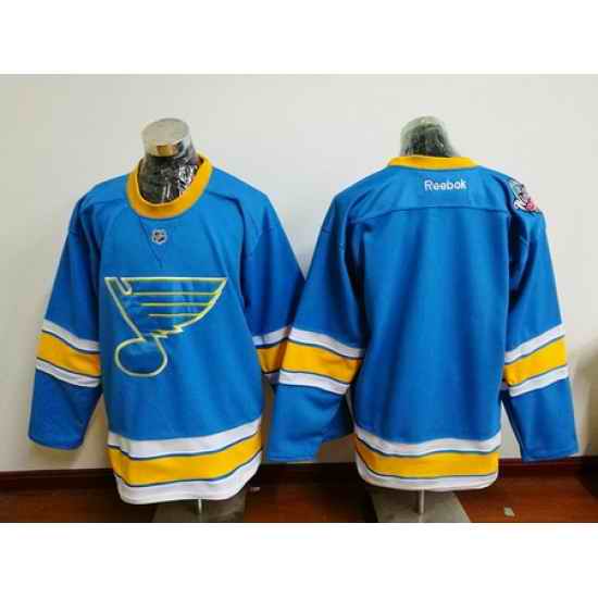 Blues Blank Blue 2017 Winter Classic Reebok Jersey->women nhl jersey->Women Jersey