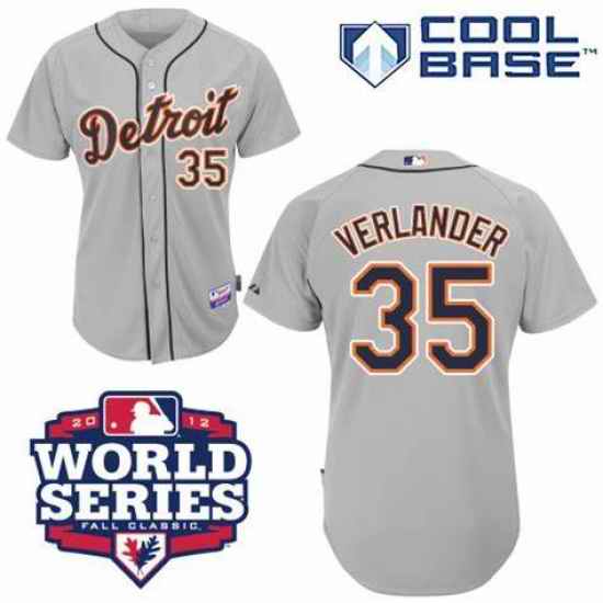 Men's Majestic #35 Justin Verlander Authentic 2012 World Series Jersey->youth mlb jersey->Youth Jersey