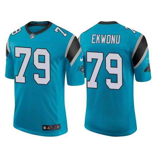 Men Carolina Panthers #79 Ikem Ekwonu 2022 Blue Stitched jersey->buffalo bills->NFL Jersey