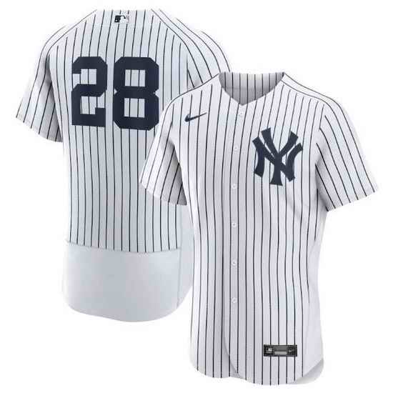 Men New York Yankees #28 Josh Donaldson White Flex Base Stitched jersey->new york yankees->MLB Jersey