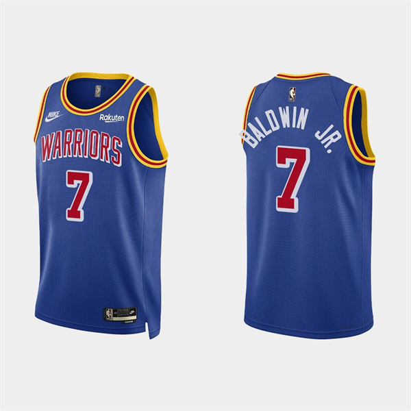 Men's Golden State Warriors #7 Patrick Baldwin Jr. 2022 Royal Stitched Basketball Jersey->golden state warriors->NBA Jersey