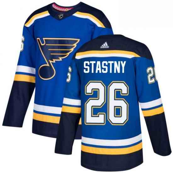 Mens Adidas St Louis Blues #26 Paul Stastny Premier Royal Blue Home NHL Jersey->st.louis blues->NHL Jersey