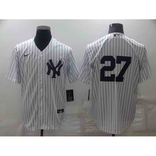 Men New York Yankees #27 Darrell Rasner White Cool Base Stitched Baseball jersey->new york yankees->MLB Jersey