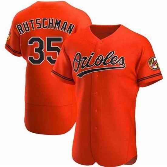 Men Baltimore Oriole #35 Adley Rutschman Orange Flex Base Stitched Baseball jersey->youth mlb jersey->Youth Jersey