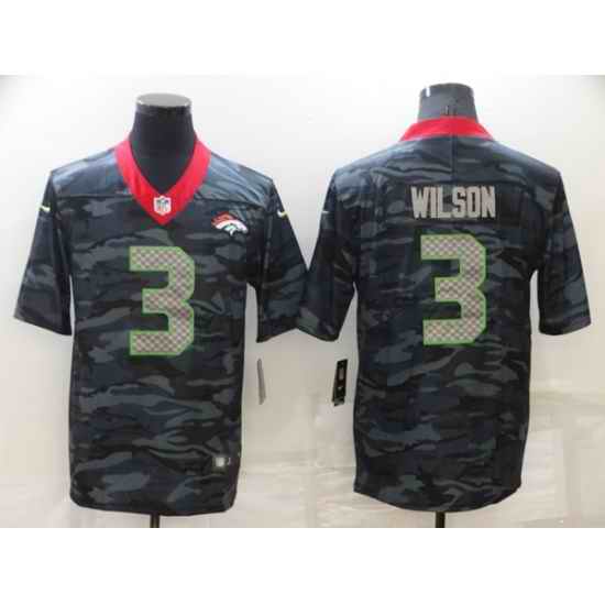 Men's Denver Broncos #3 Russell Wilson Camo Limited Stitched Jersey->buffalo bills->NFL Jersey