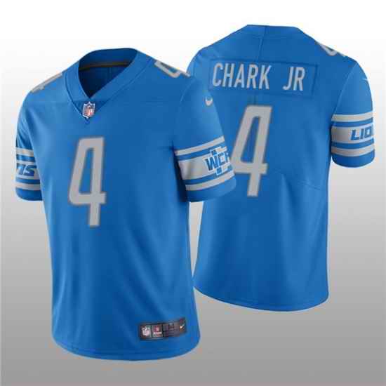 Men Detroit Lions #4 DJ Chark Jr  Blue Vapor Untouchable Limited Stitched Jersey->kansas city chiefs->NFL Jersey