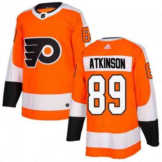 Men Philadelphia Flyers #89 Cam Atkinson Orange Stitched jersey->pittsburgh penguins->NHL Jersey
