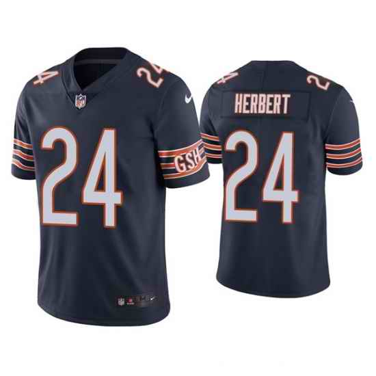 Men Chicago Bears #24 Khalil Herbert Navy Vapor Untouchable Limited Stitched Jersey->cincinnati bengals->NFL Jersey